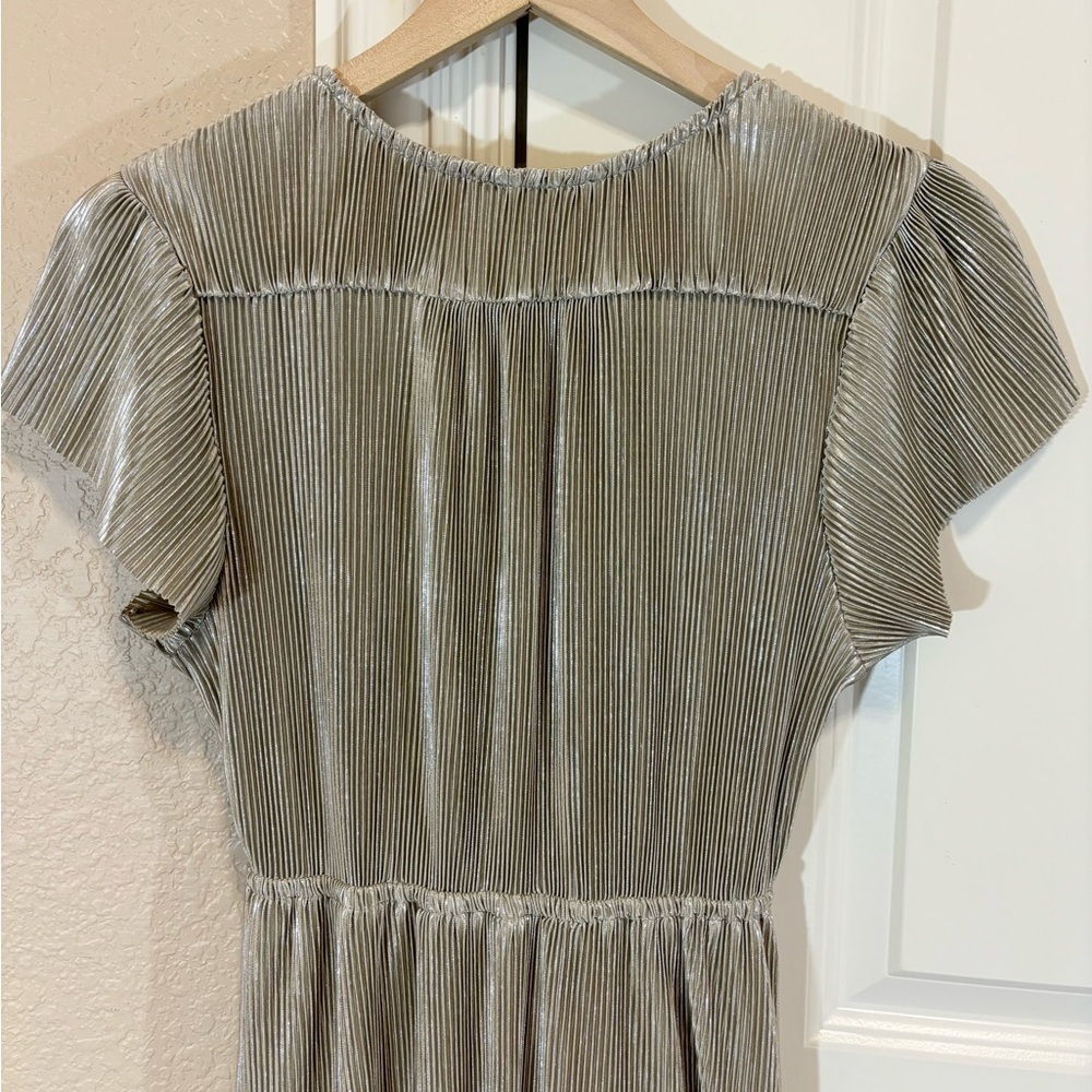 Baltic Born Athena Gold Pleated Maxi Dress - Picture 8 of 12